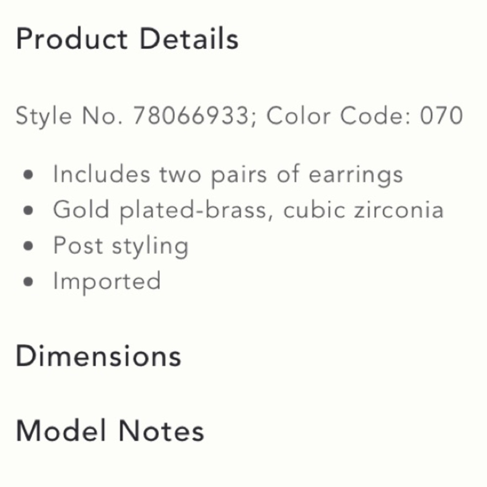NWT set of 2 fine line earrings - Picture 4 of 5
